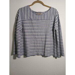 Kate Park PM Blue & White Striped Top
